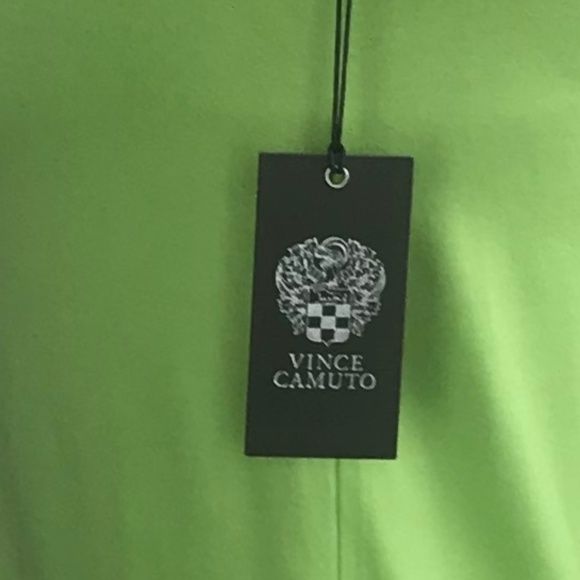 *4/$20* Vince Camuto Neon Green Blouse Sheer/Trim - Picture 6 of 6